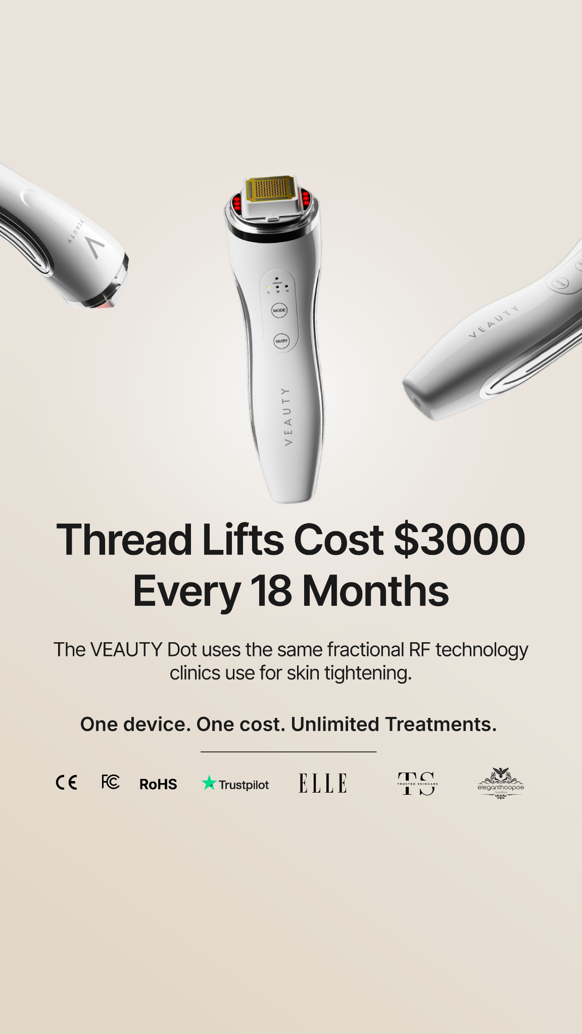 Veauty Facebook ad
