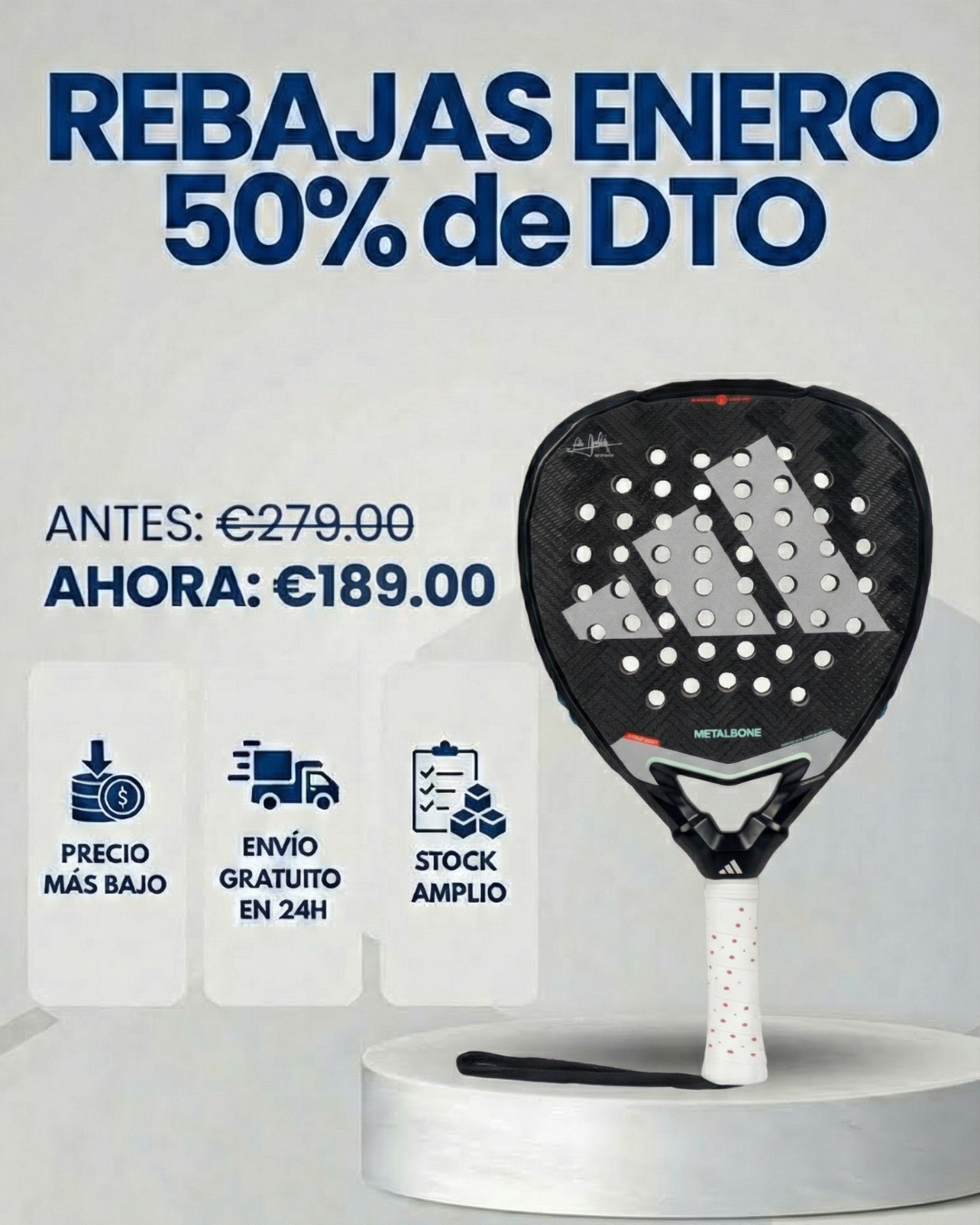 Padelworldspain Facebook ad from Mar 30, 2026