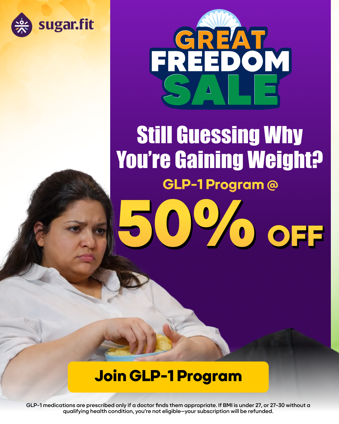 GLP Program By Sugar.Fit Facebook ad