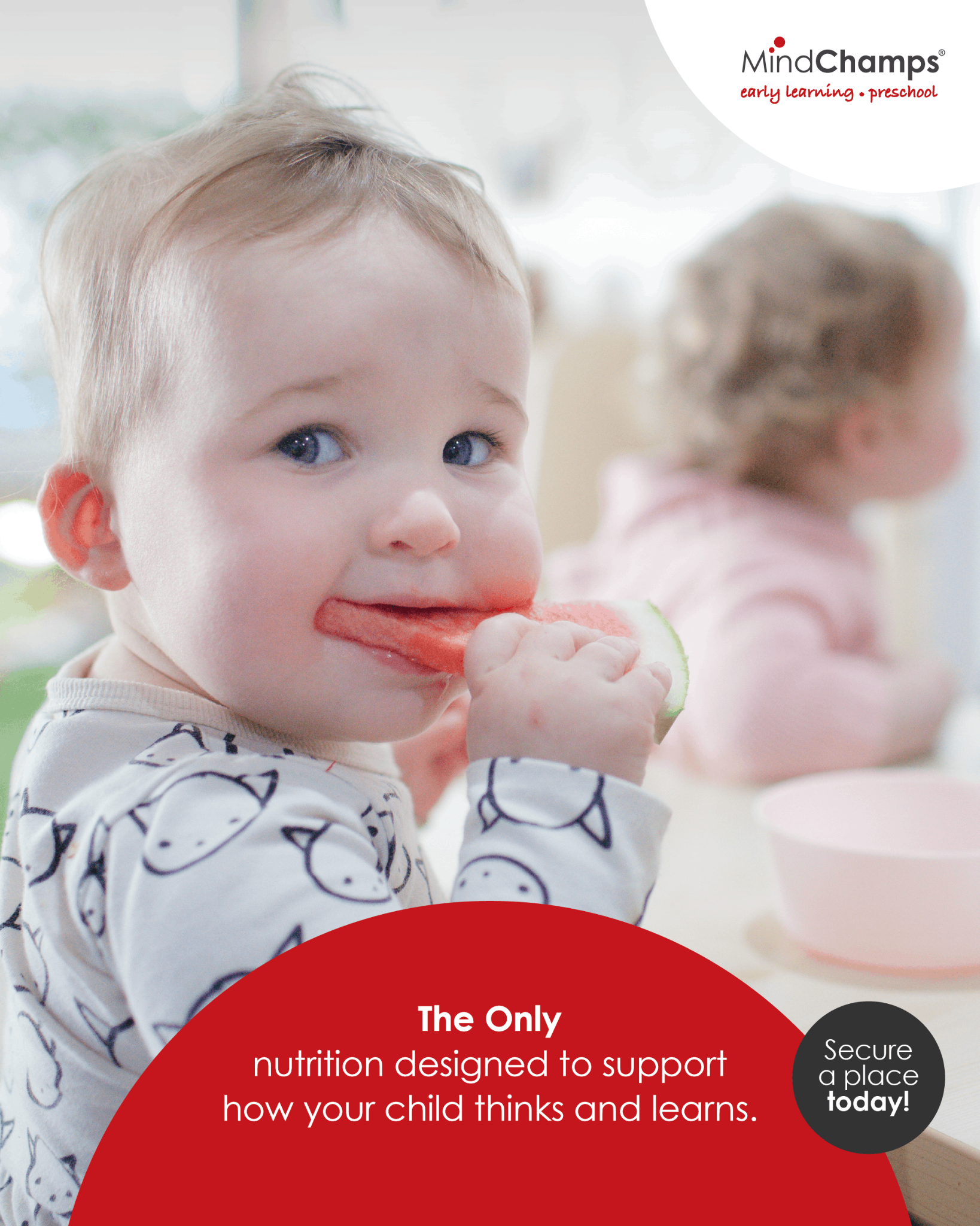 MindChamps Early Learning Facebook ad: Choose Nutrition That Supports Learning