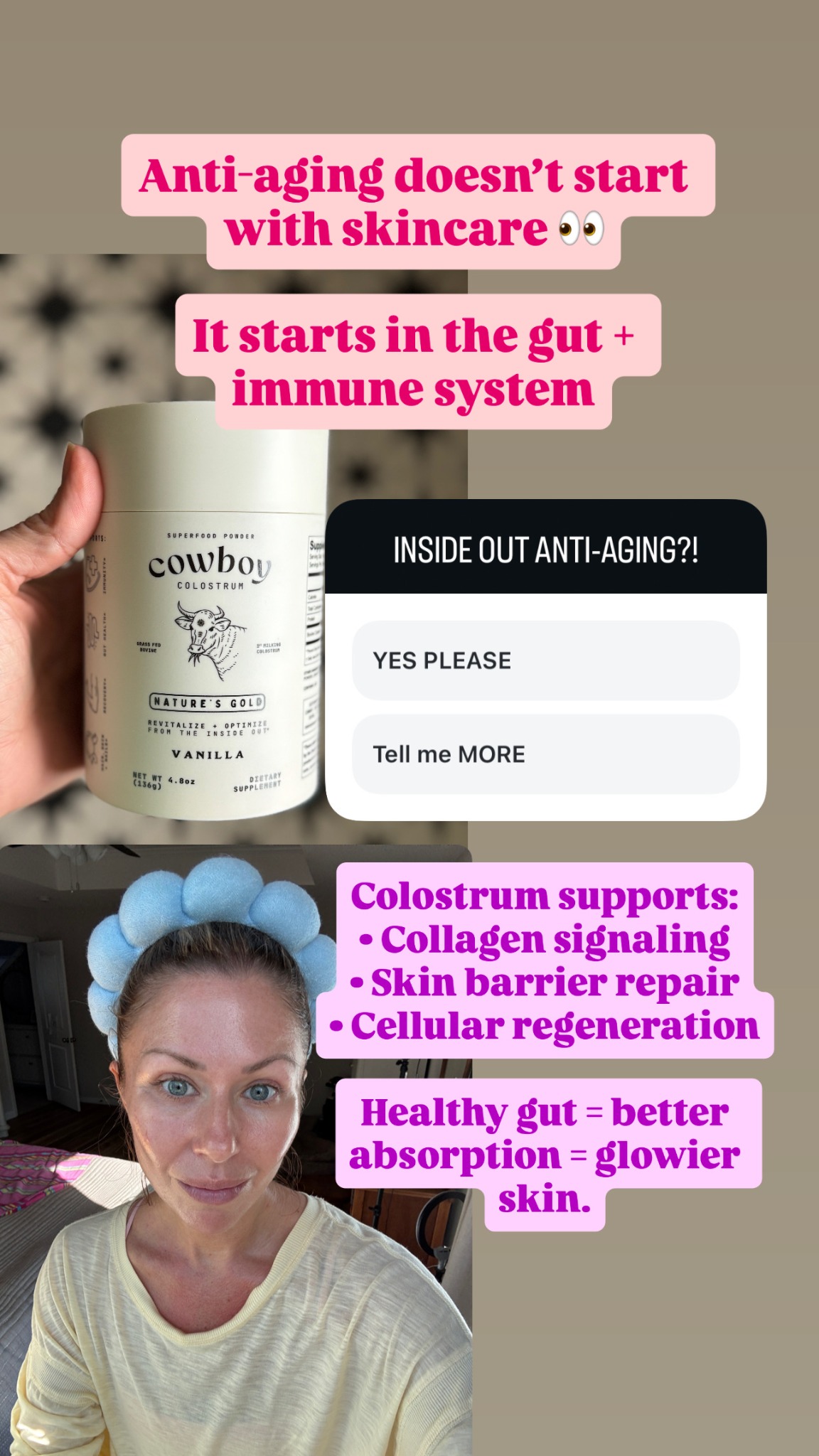 Cowboy Colostrum Facebook ad