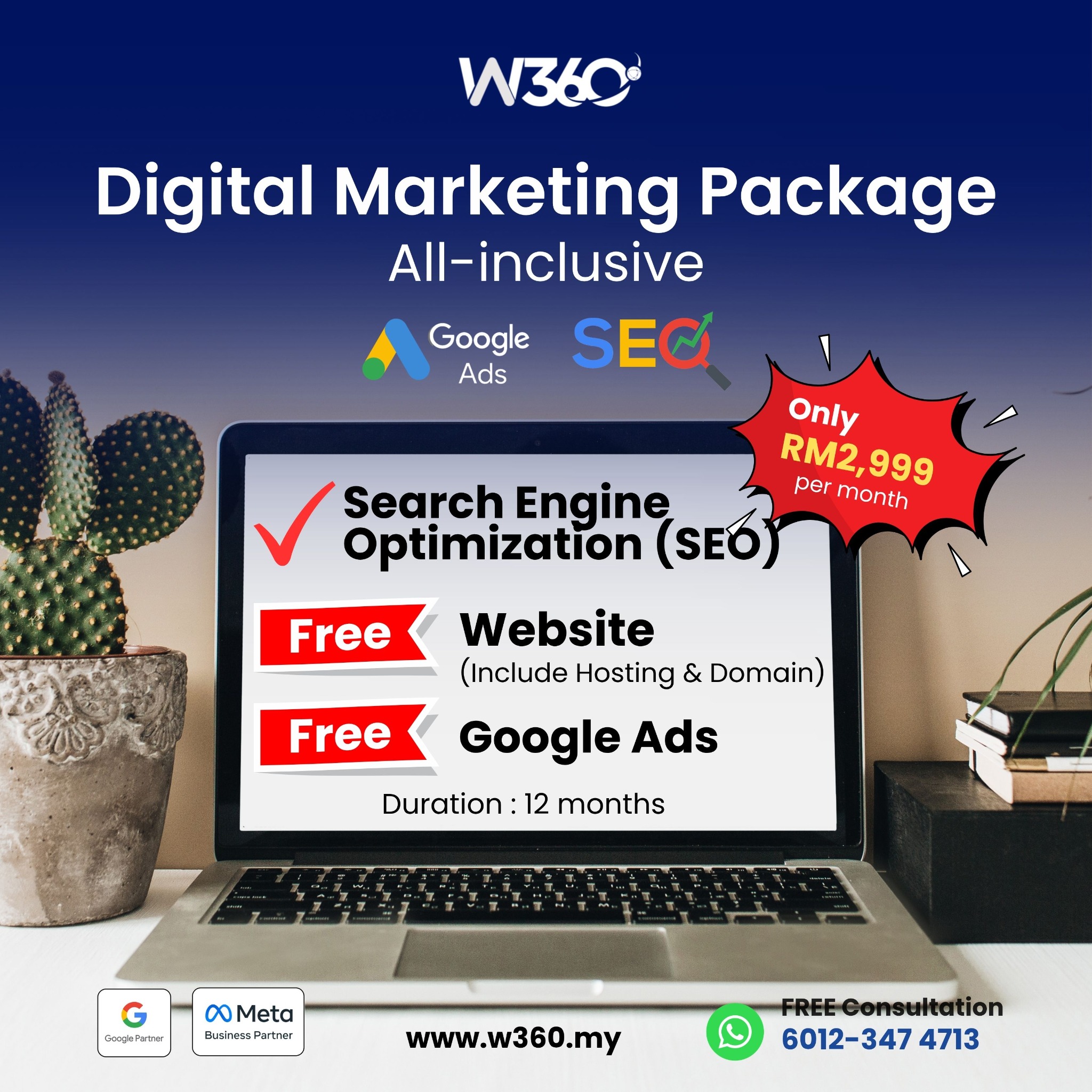 W360 Digital Marketing Facebook ad: Are You Losing Customers to Your Competitors Online?