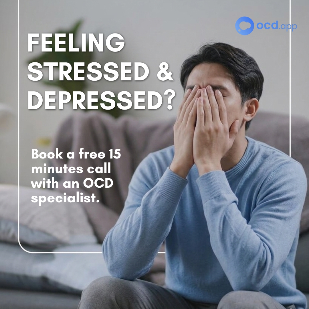 ocd.app Facebook ad: Confidential support. Real progress