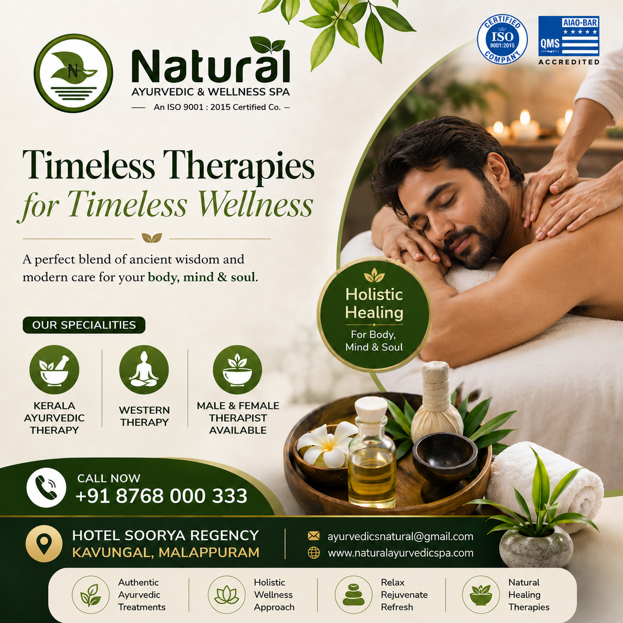 Natural Ayurvedic & Wellness Spa Facebook ad