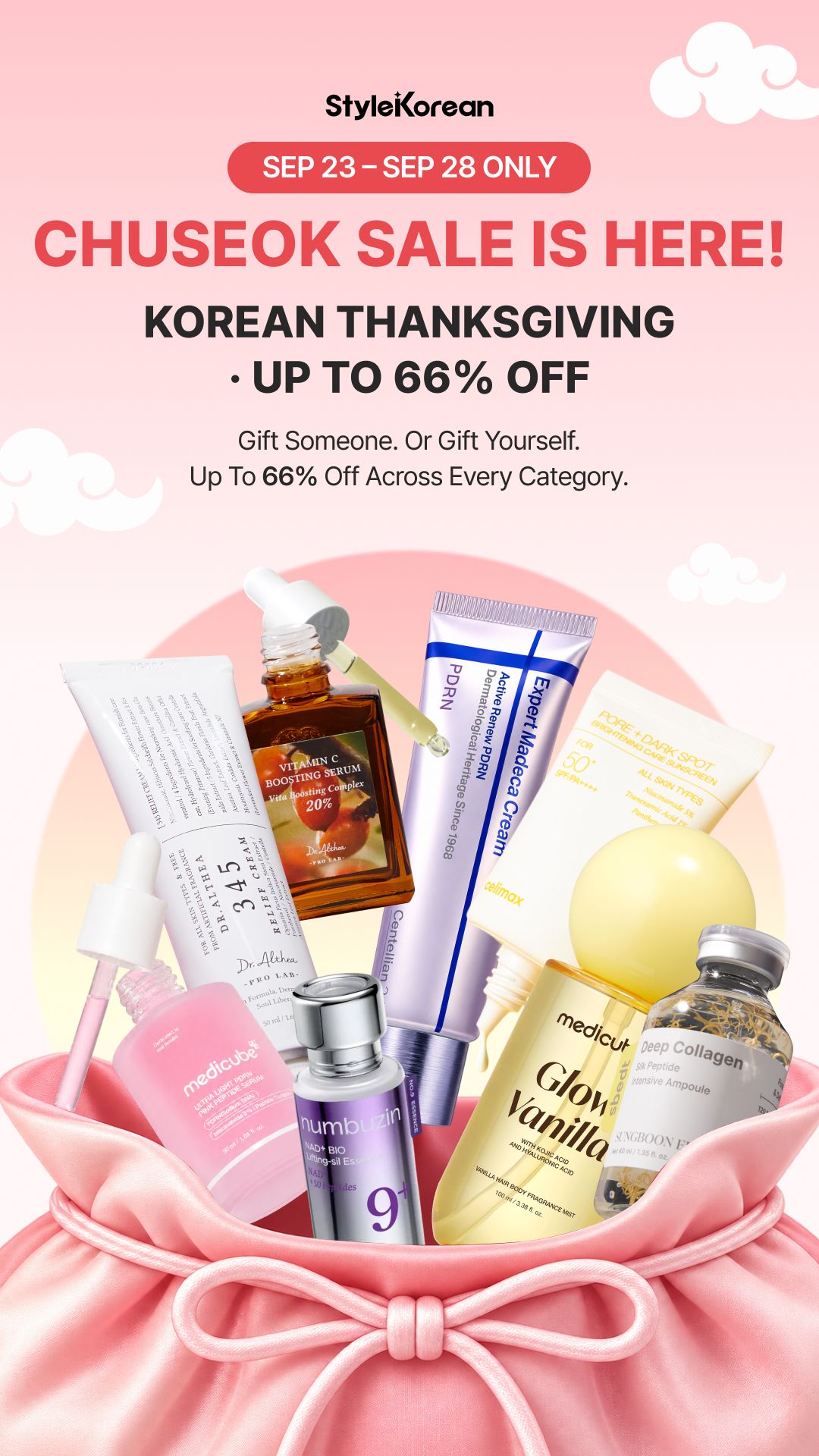 StyleKorean Facebook ad: Chuseok Sale: Up to 66% Off
