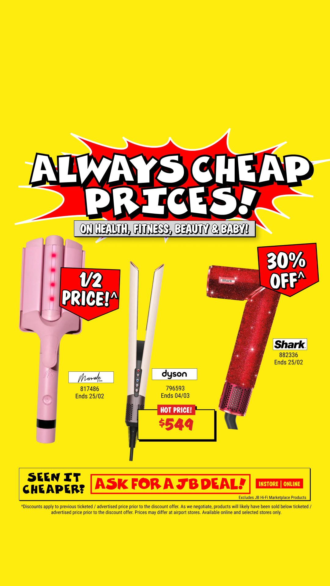 JB Hi-Fi Facebook ad