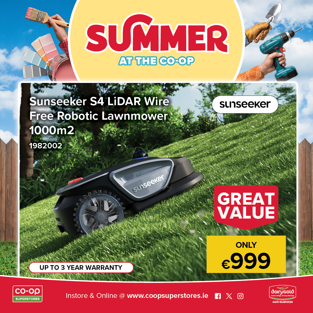 Co-Op Superstores Facebook ad: Less mowing, more enjoying!