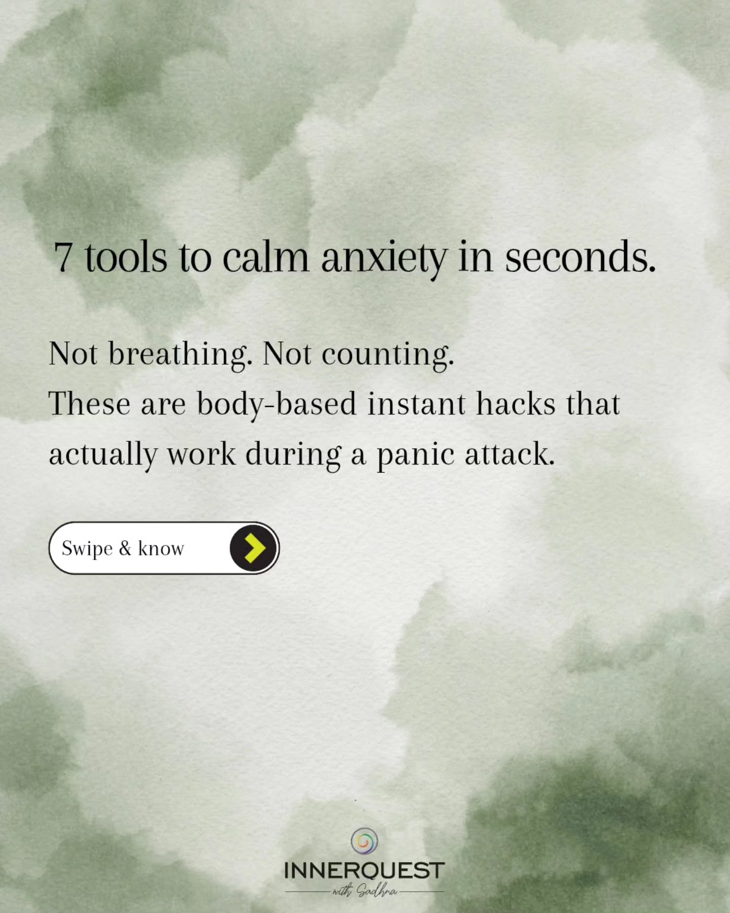 Inner Quest with Sadhna Facebook ad: Save this post you may need it when…