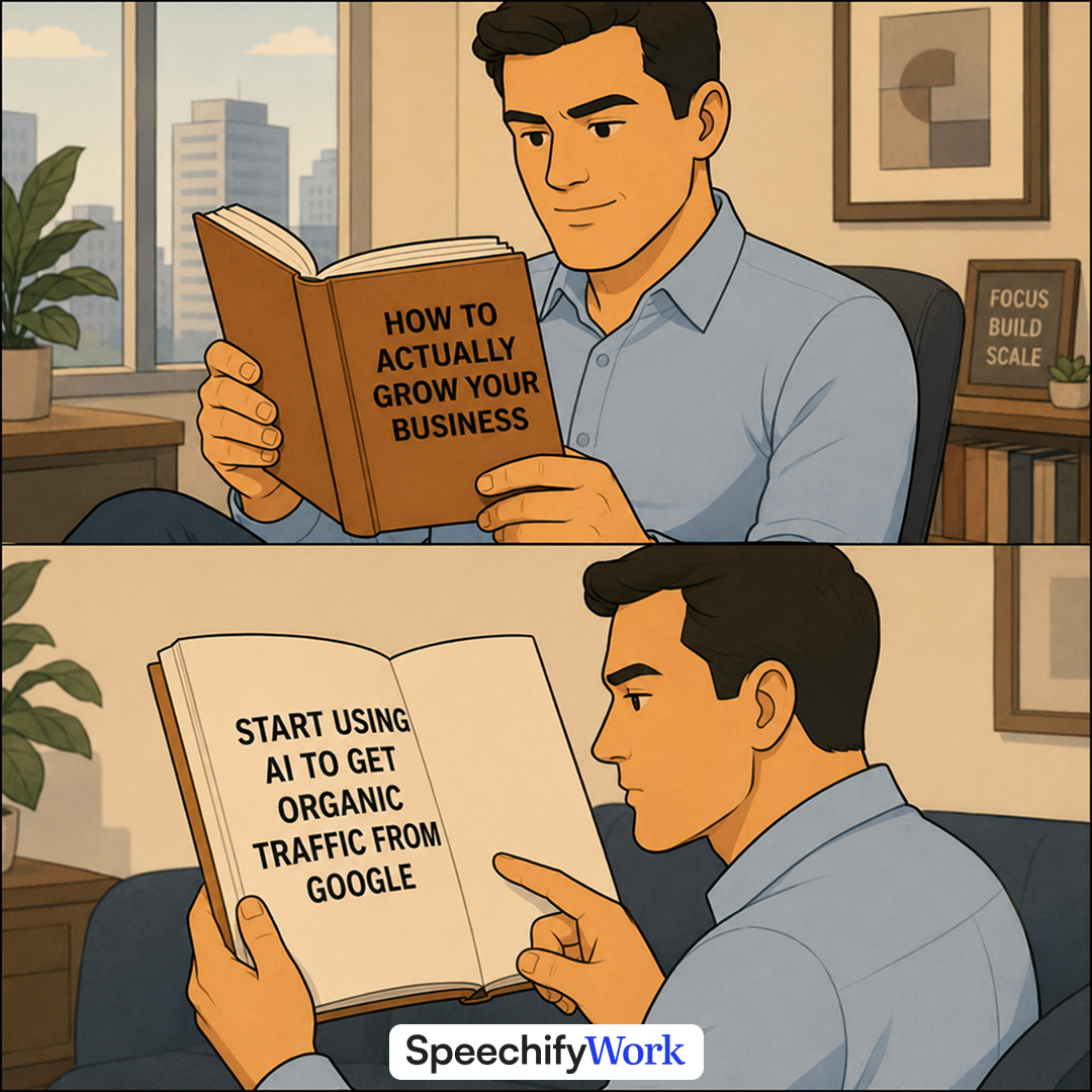 Speechify Facebook ad