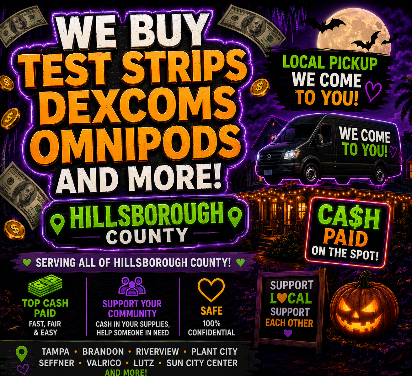 Test Strip Depot- Cash For Diabetic Supplies  Facebook ad