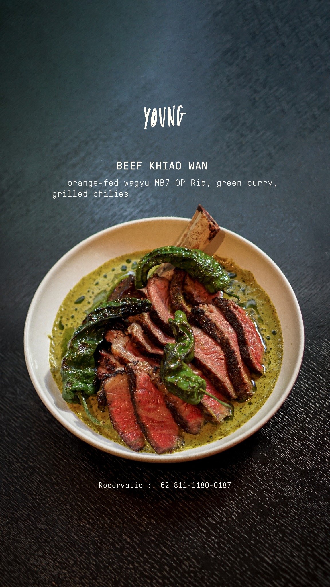 YOUNG Restaurant Facebook ad: The crowd's favorite-Beef Khiao Wan.