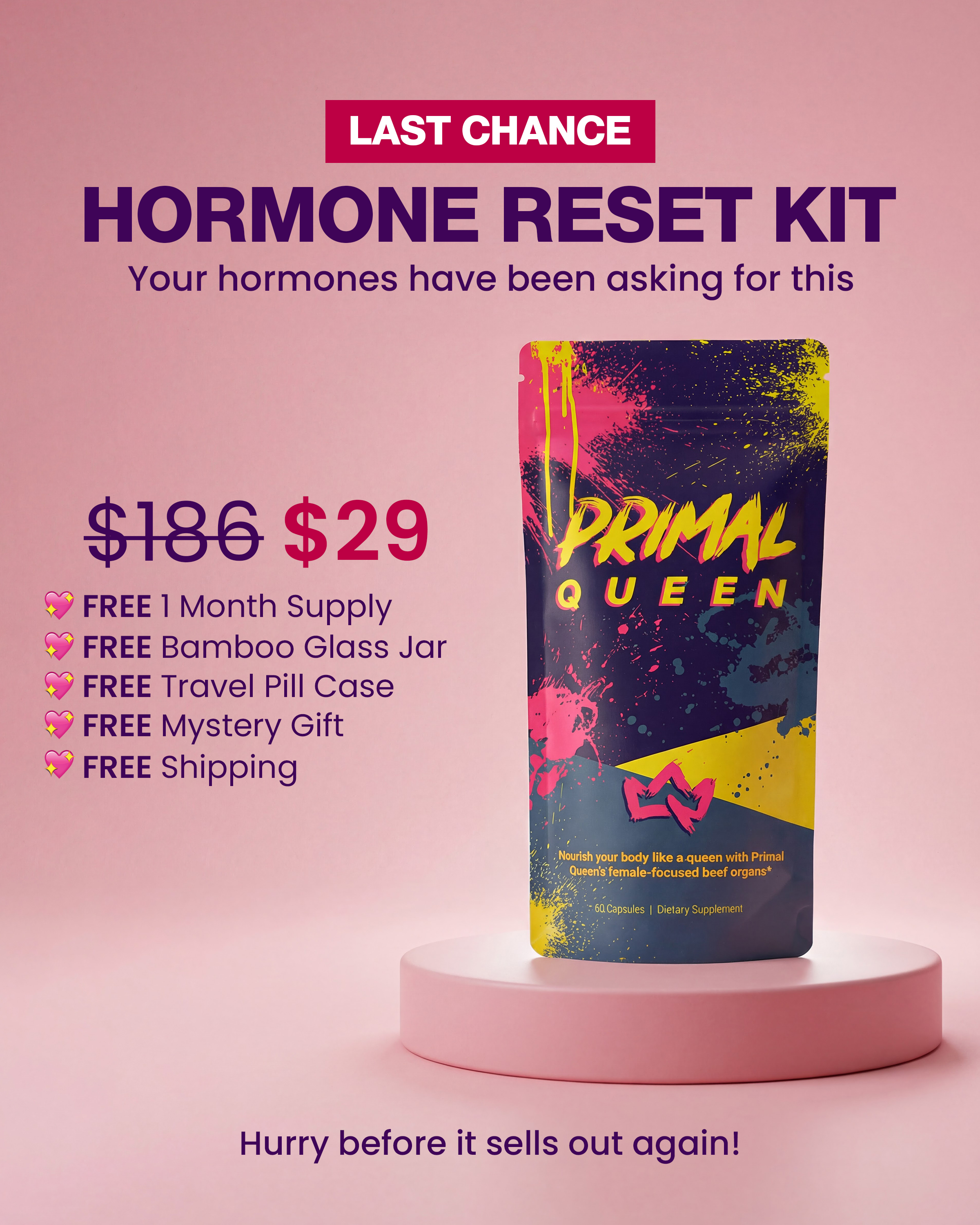 Primal Queen Facebook ad