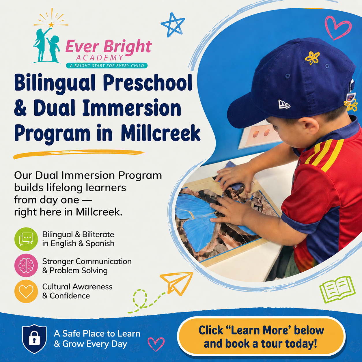 Little Geniuses Learning Center Facebook ad