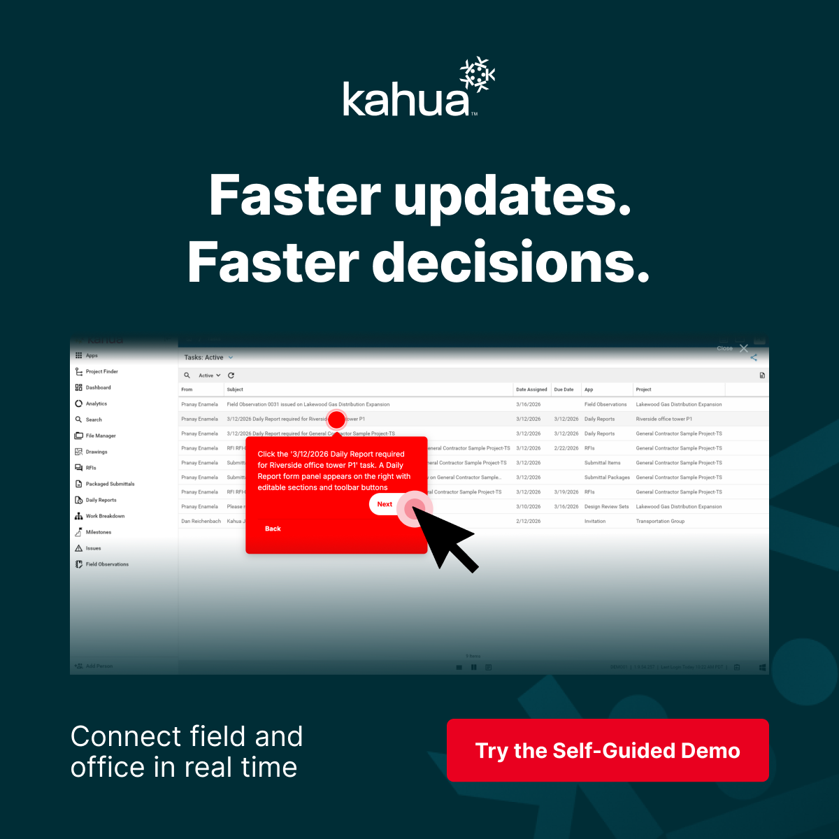 Kahua Facebook ad