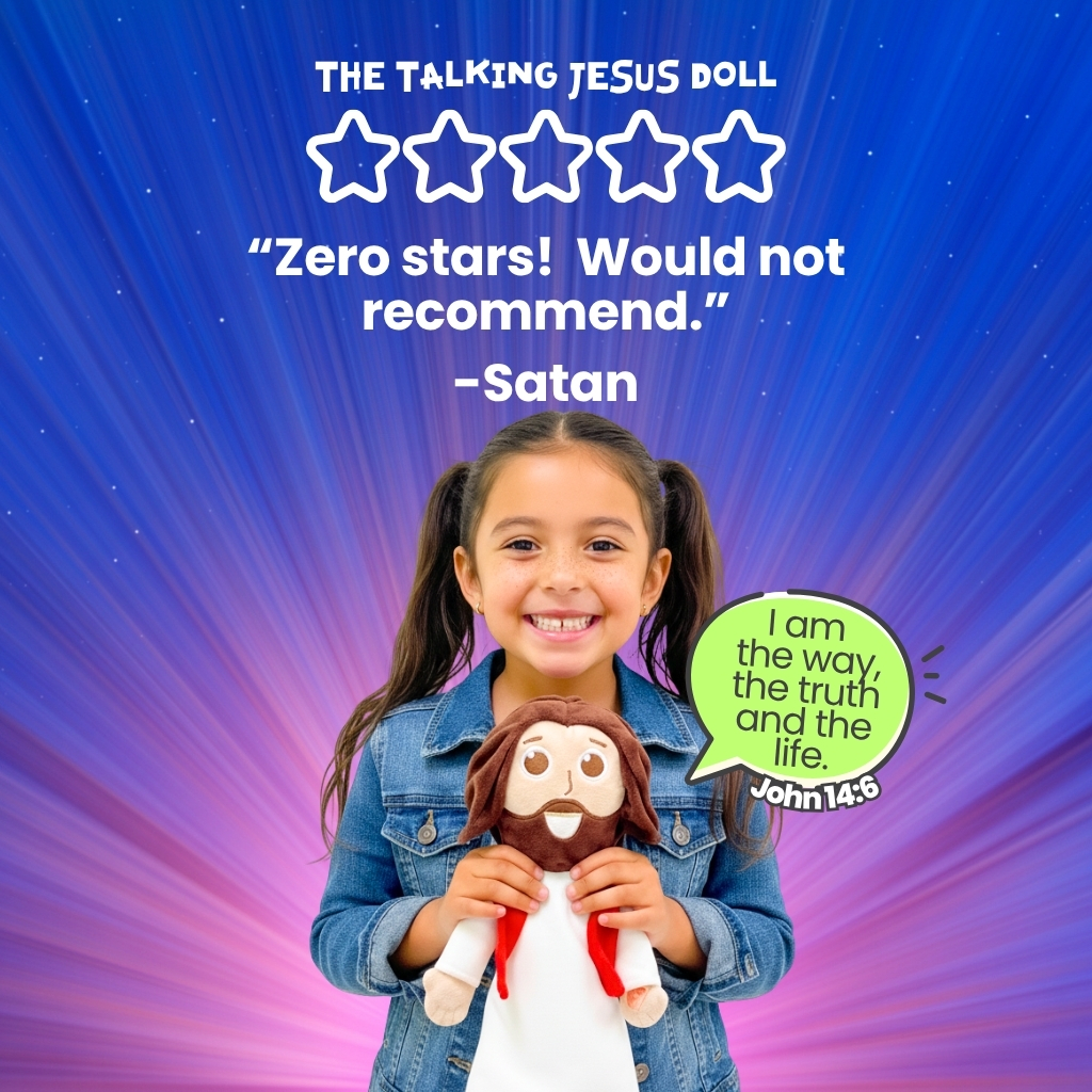 Talking Jesus Doll Facebook ad