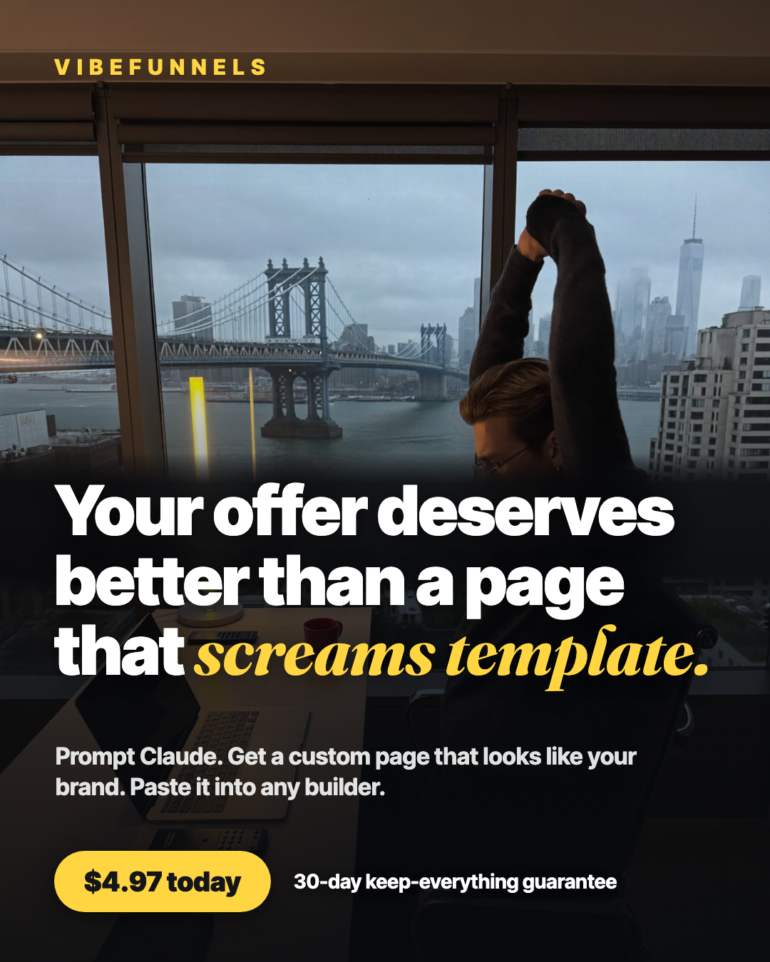 VibeFunnels Facebook ad