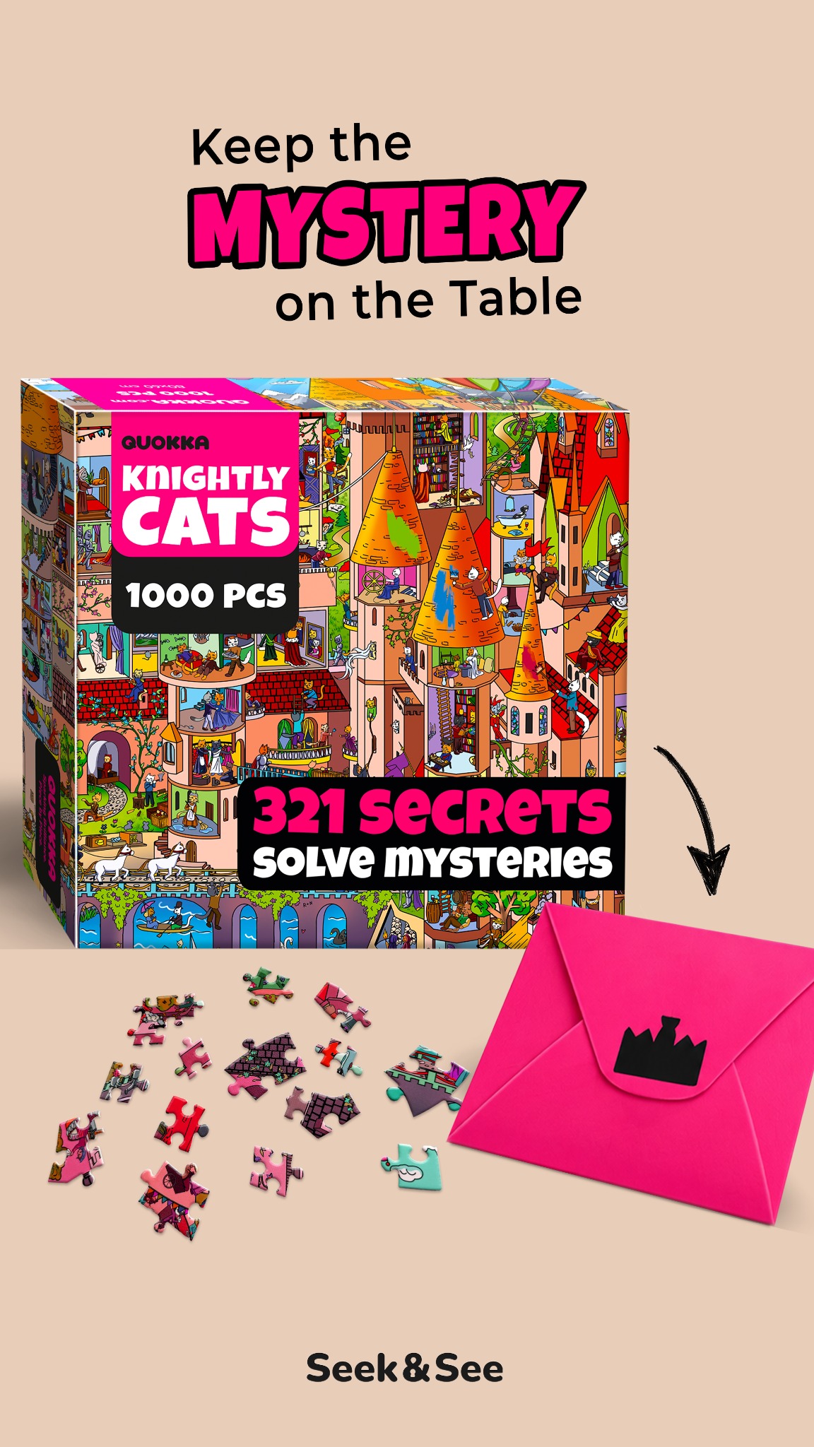 Quokka Facebook ad: Curiosity, Piece by Piece