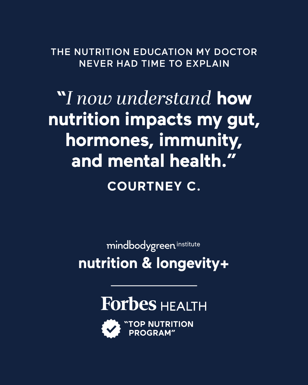 mindbodygreen Institute Facebook ad