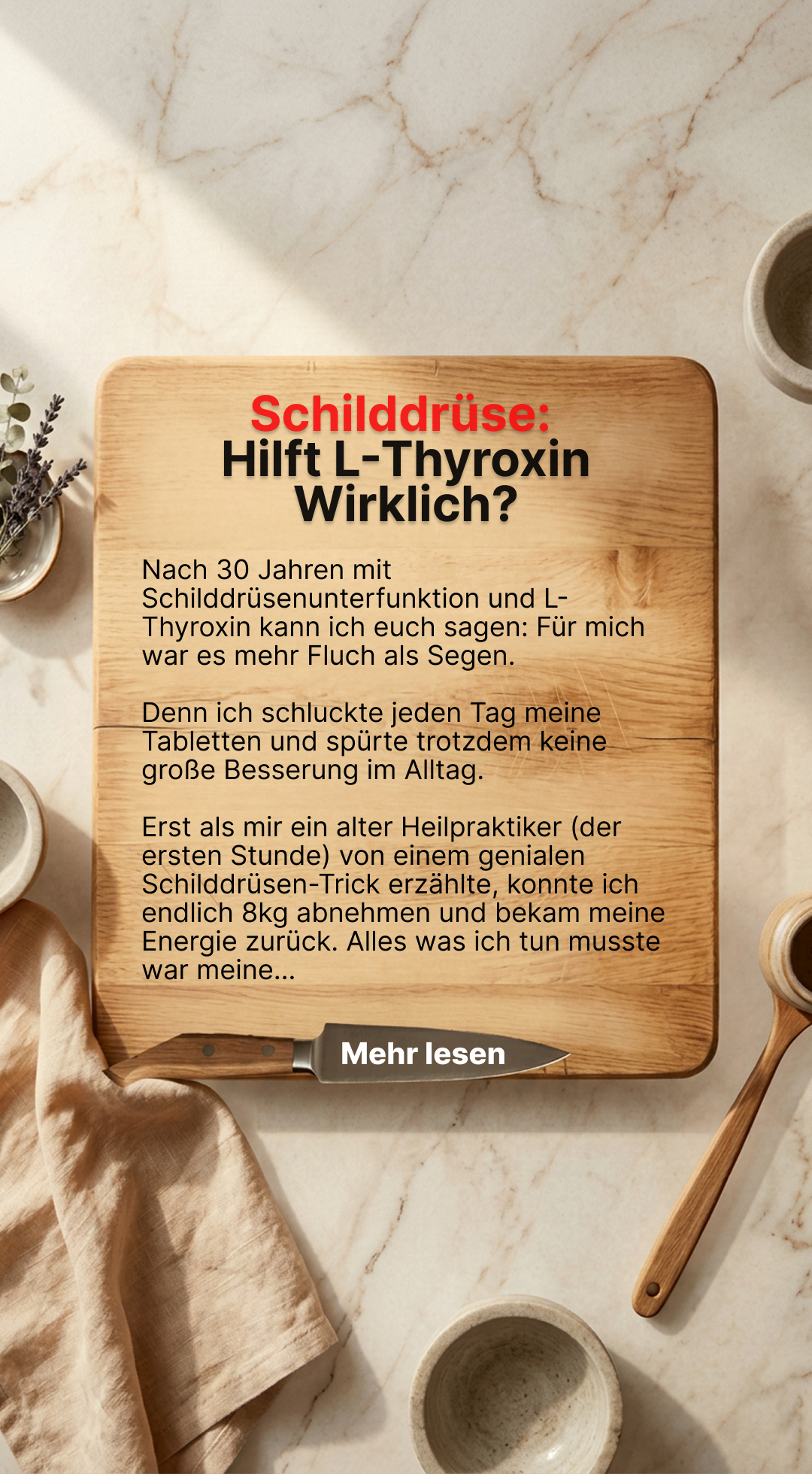Mission Schilddrüse Facebook ad