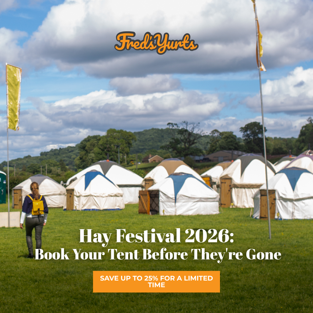 Fred's Yurts Facebook ad: Only a handful of tents are left - 25% OFF!