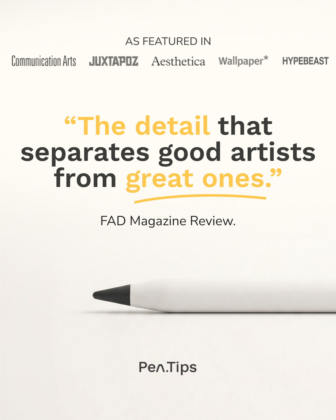 Pen Tips Facebook ad from Apr 13, 2026