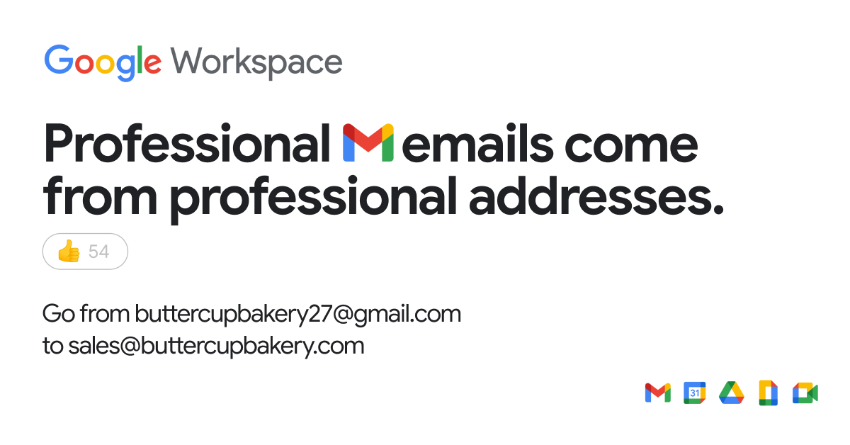 Google Workspace Facebook ad
