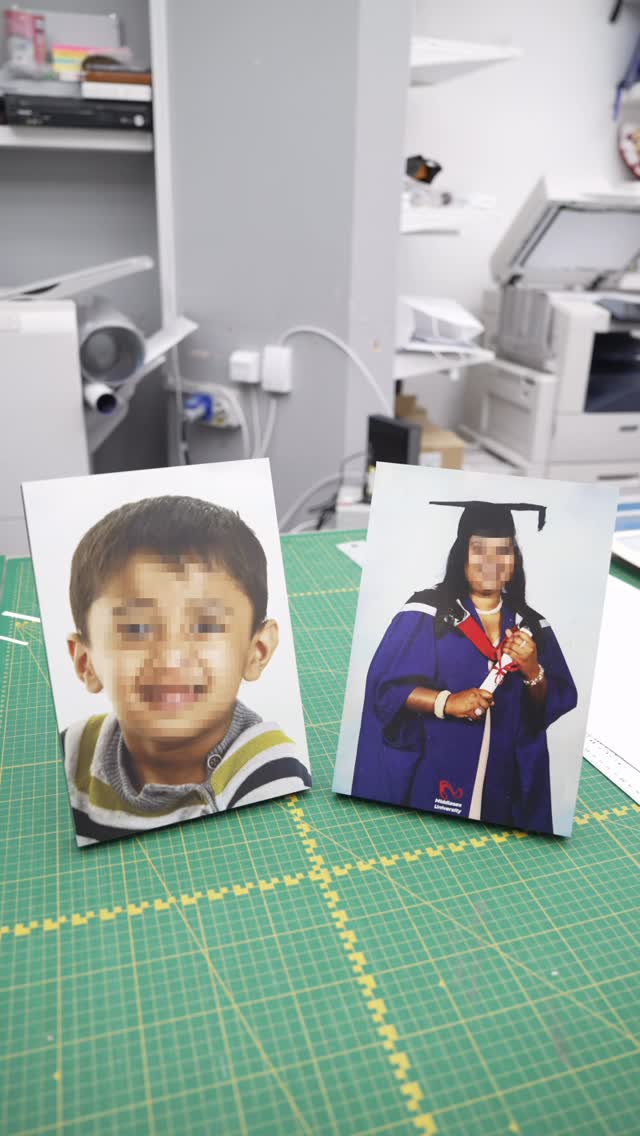 atrumediaprintshop Facebook ad: Bringing a portrait to life on canvas