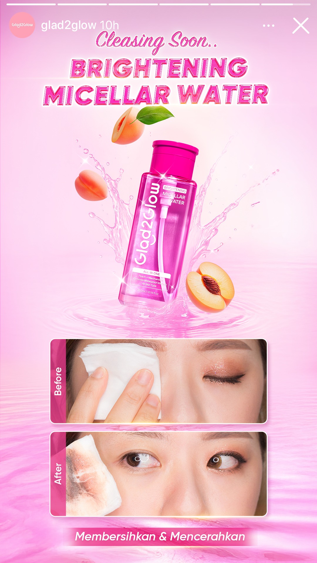 Glad2Glow.indo. Facebook ad