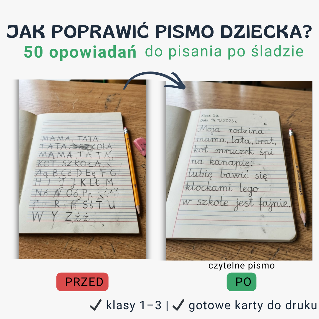 Mimacje Facebook ad: Zestaw 50 arkuszy A4 z opowiadaniami do pisania po…