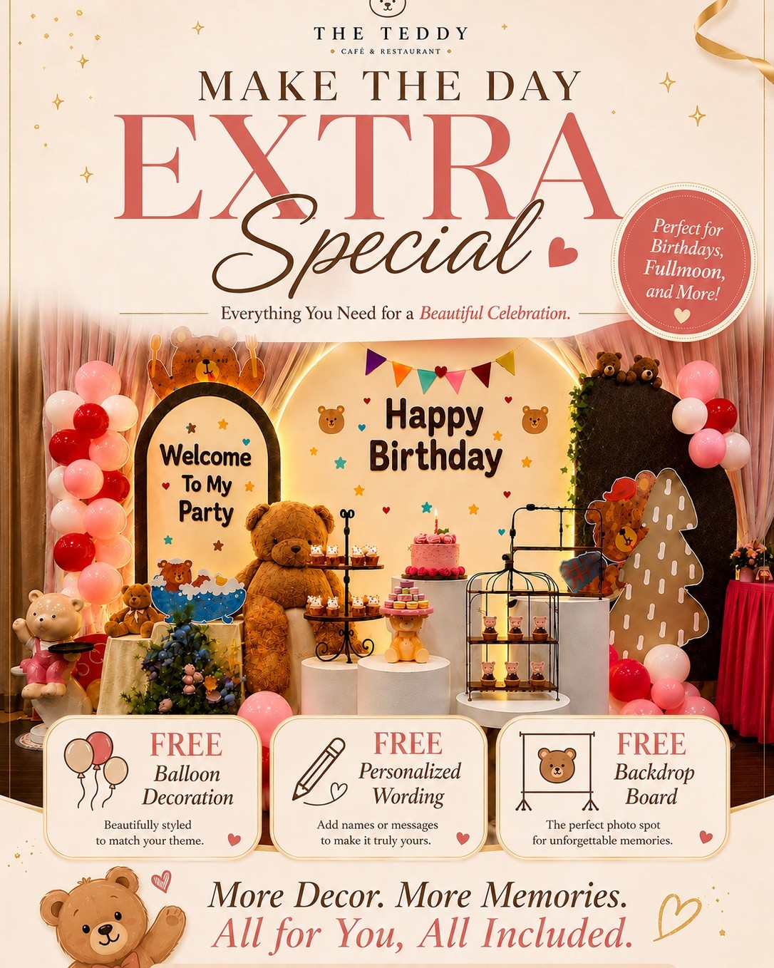 The Teddy Facebook ad: STOP WASTING MONEY ON PARTY DECORATIONS!