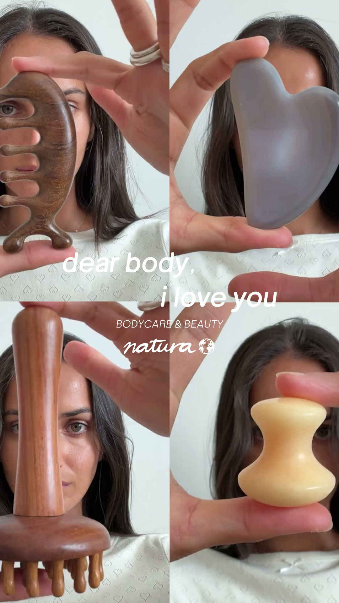 Tiendas Natura Facebook ad: Dear body: I love you!