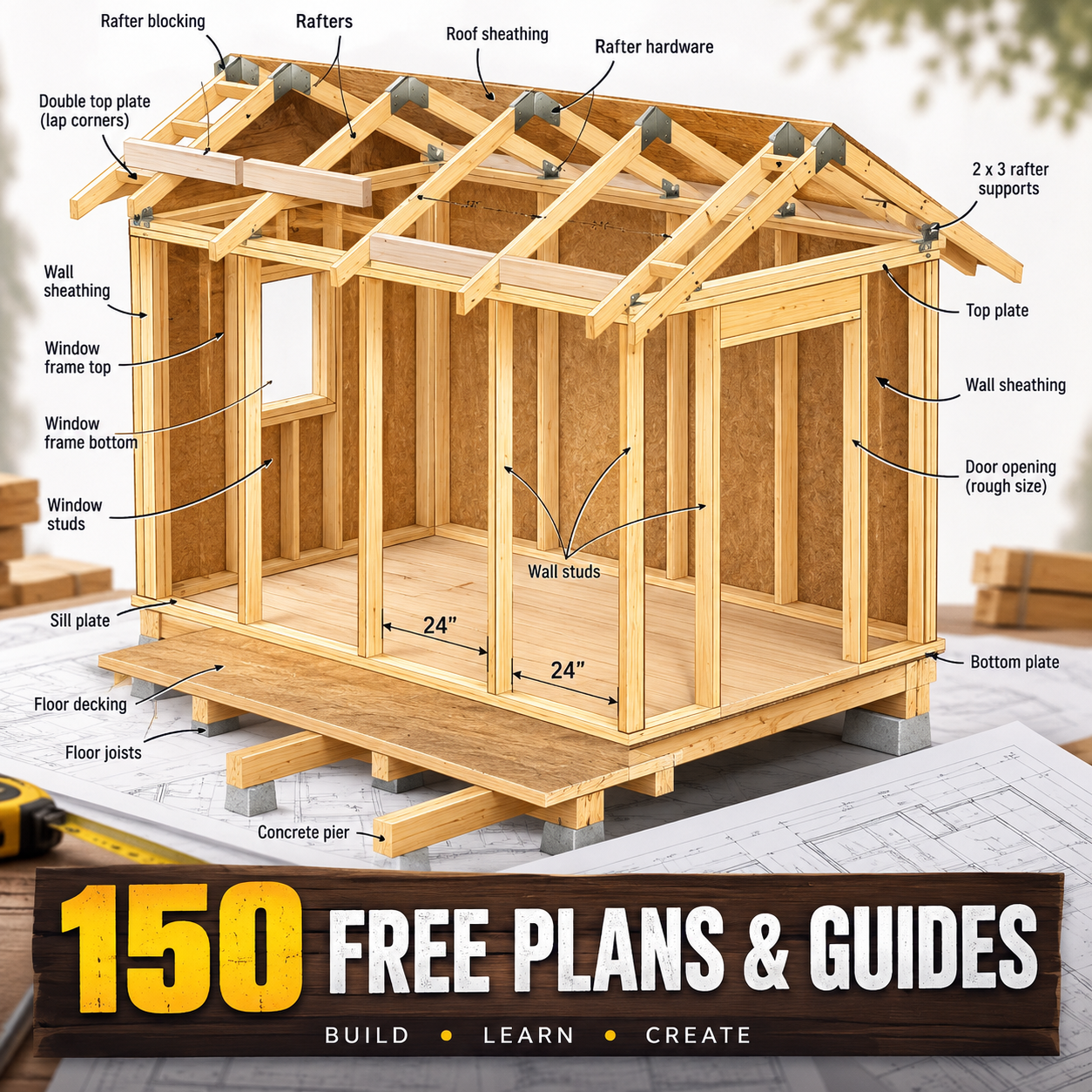 DIY Cheat Sheet.com Facebook ad: Free Woodworking Plans: Build Something Amazing This…