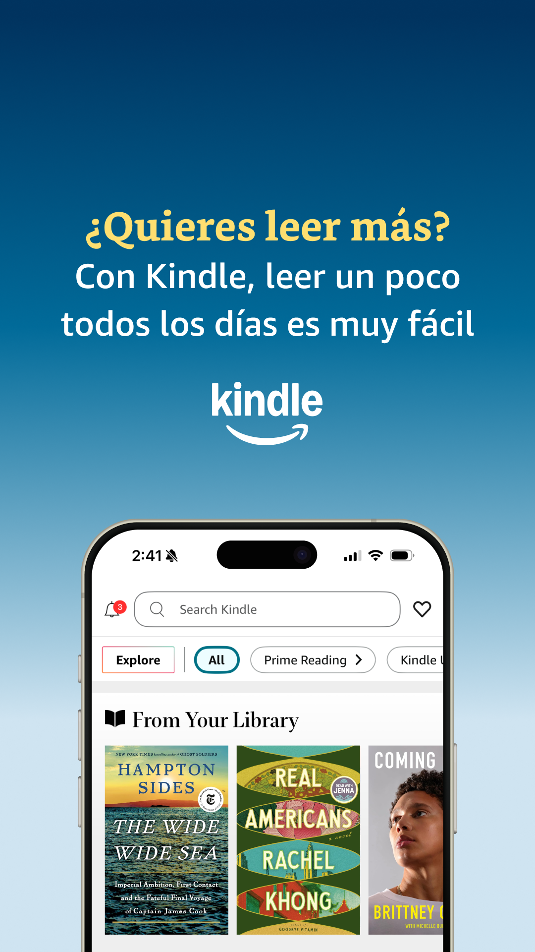 Amazon Kindle Facebook ad