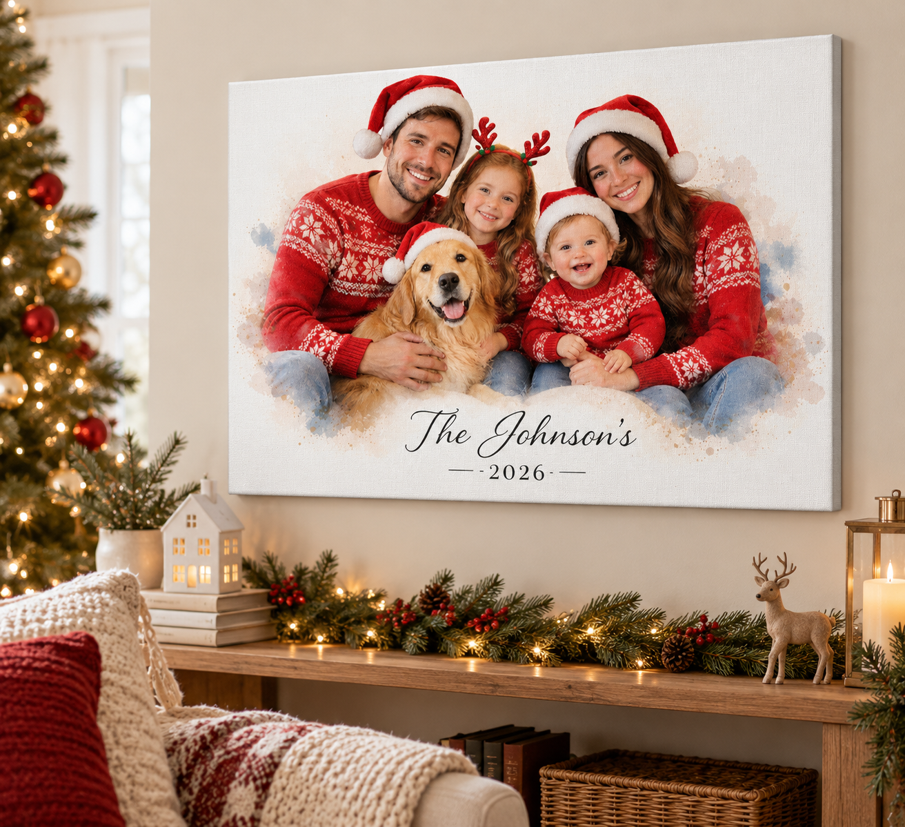 Wall Art Prints Facebook ad: Make It Personal Before Christmas Arrives