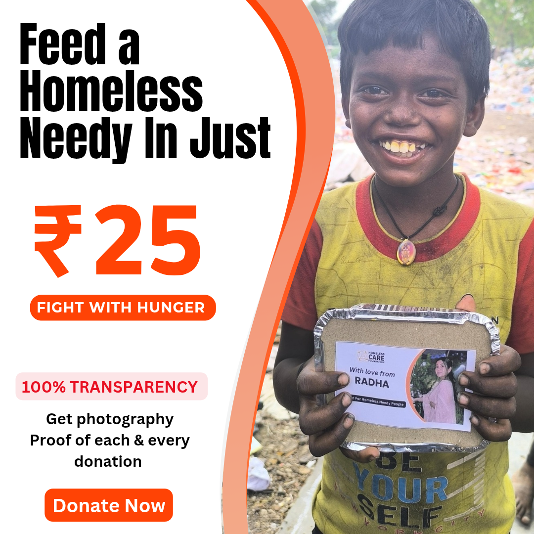 Homeless Care Foundation Facebook ad