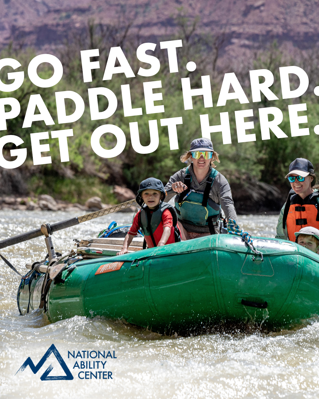 National Ability Center Facebook ad: Sign up for Moab Rafting