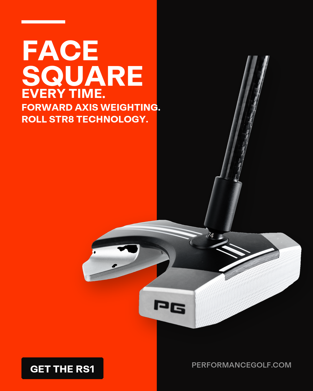 Performance Golf Facebook ad