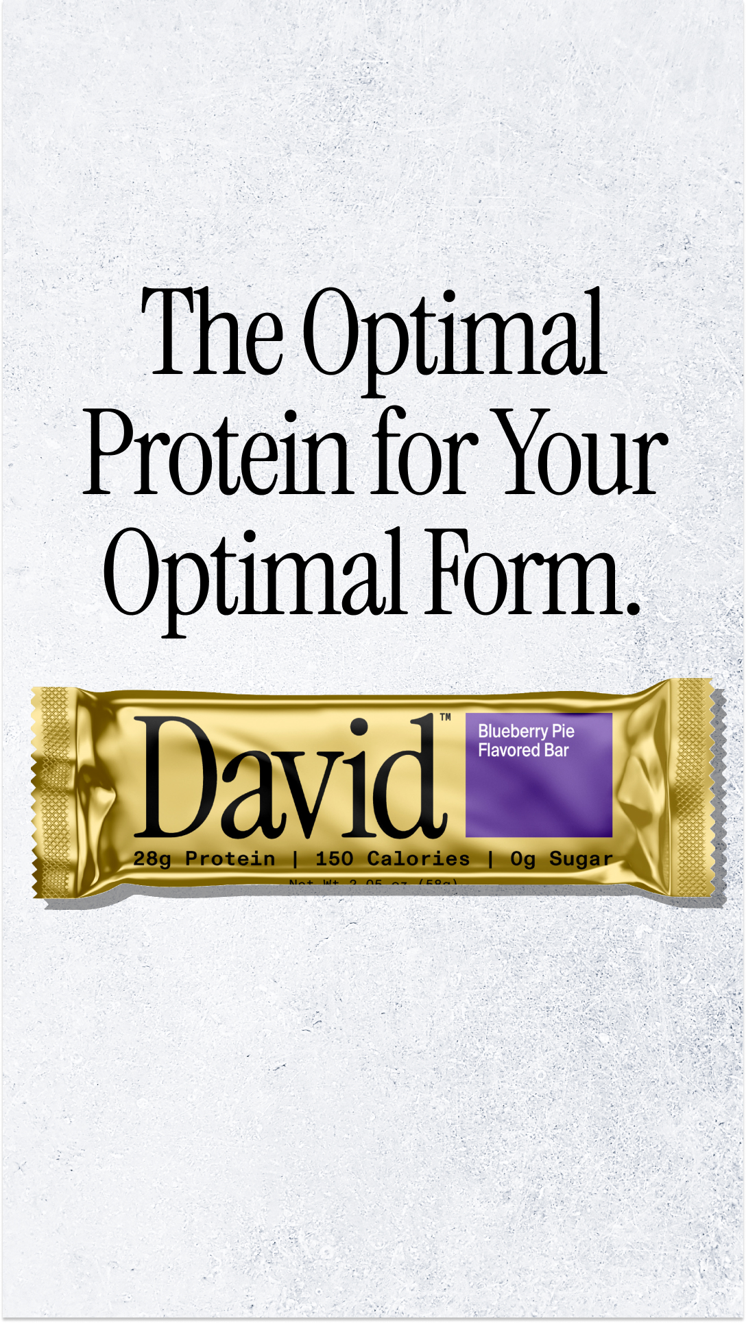 David Protein Facebook ad