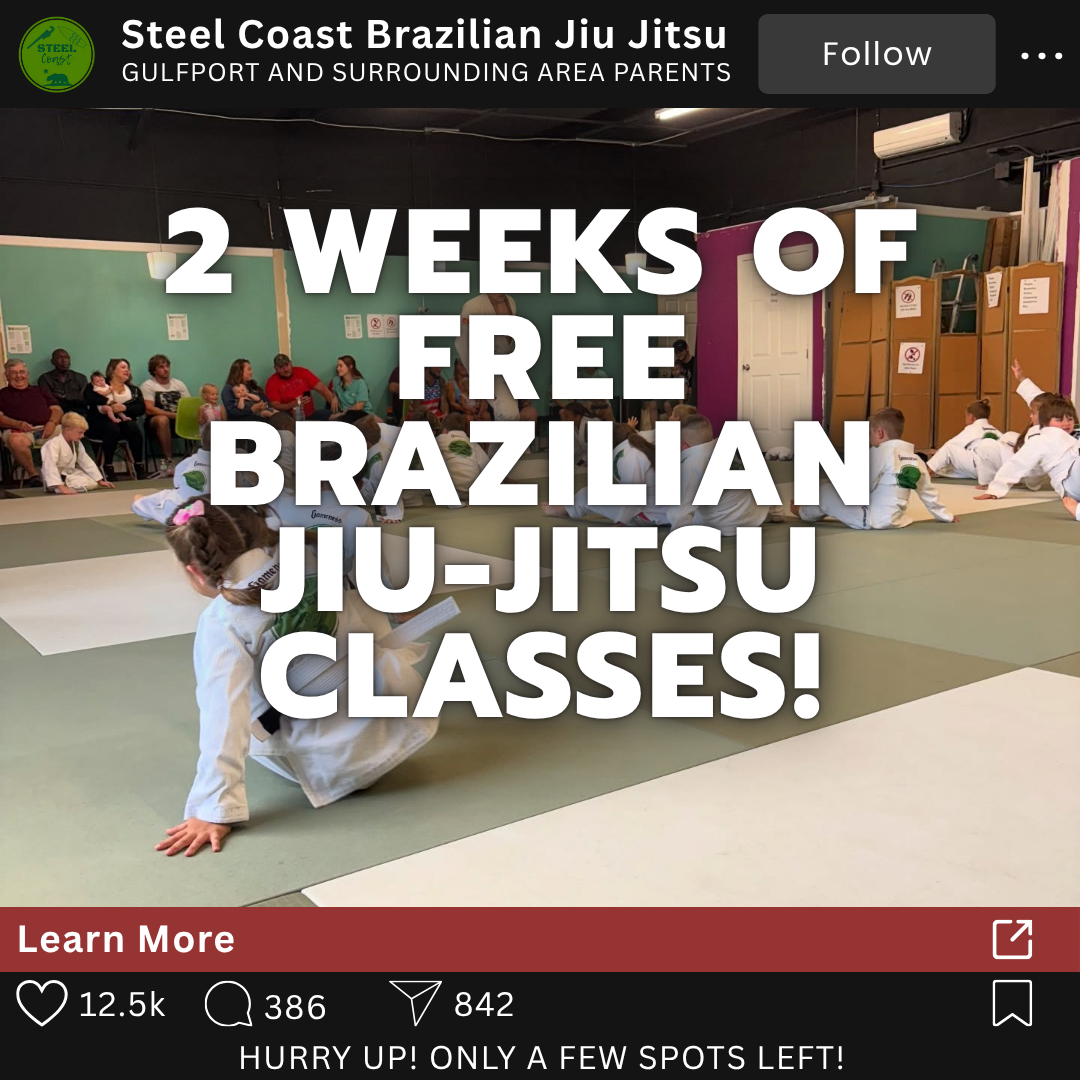 Steel Coast Brazilian Jiu Jitsu Facebook ad