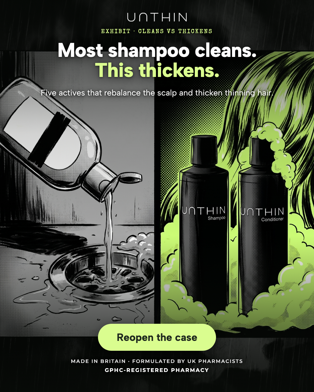 Unthinhair Facebook ad