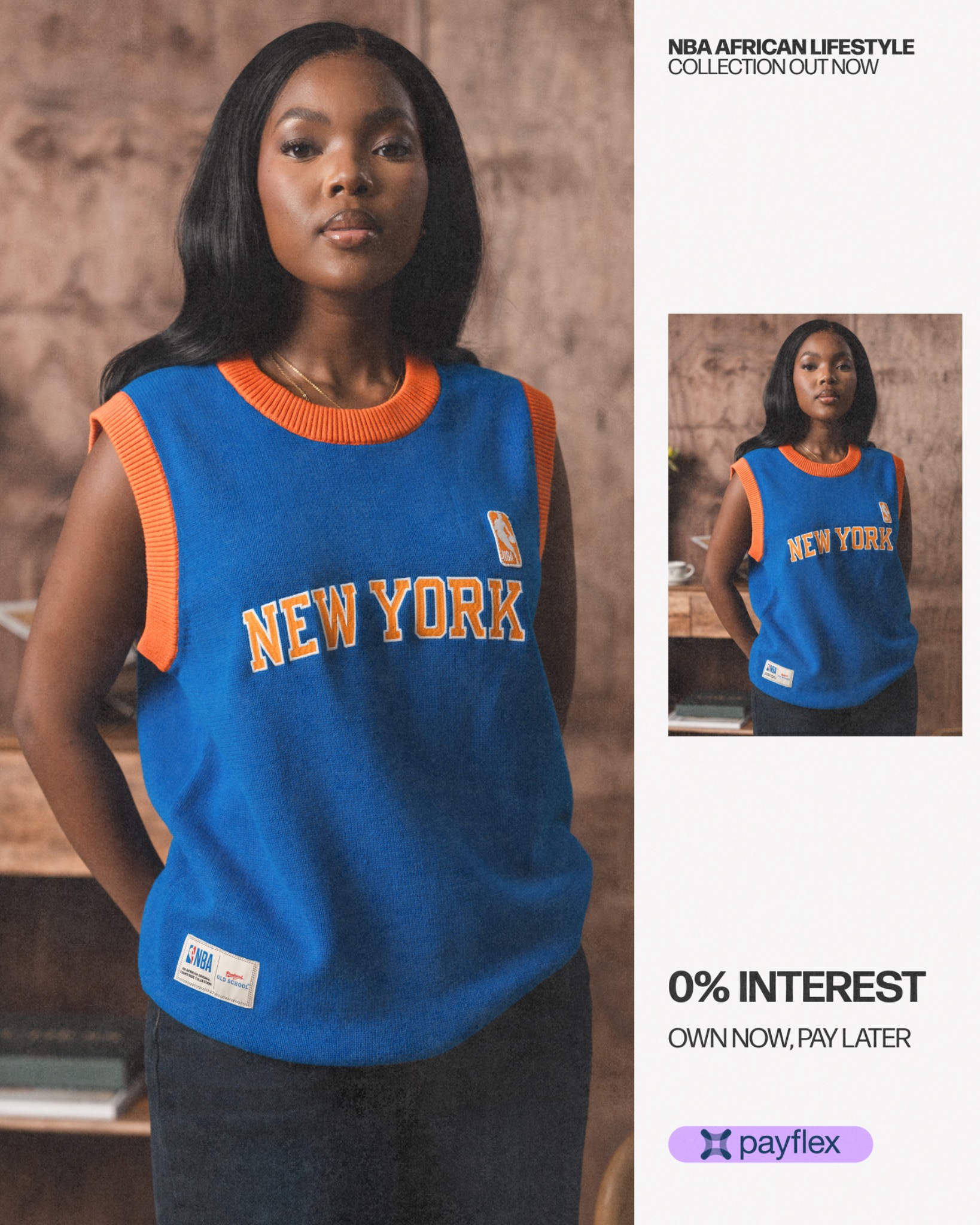Old School ltd Facebook ad: NBA Africa Original Lifestyle Collection