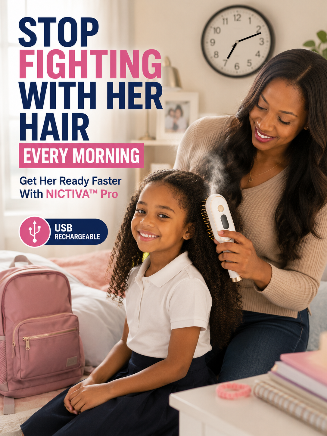 Nicosleep Facebook ad: The Brush That Ended Morning Meltdowns | Nictiva Pro