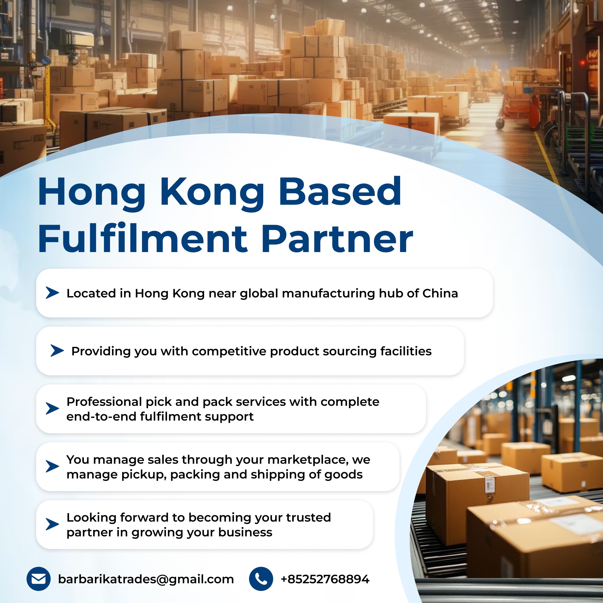 Barbarika fulfillment Facebook ad: Looking for a reliable fulfillment partner in Hong…