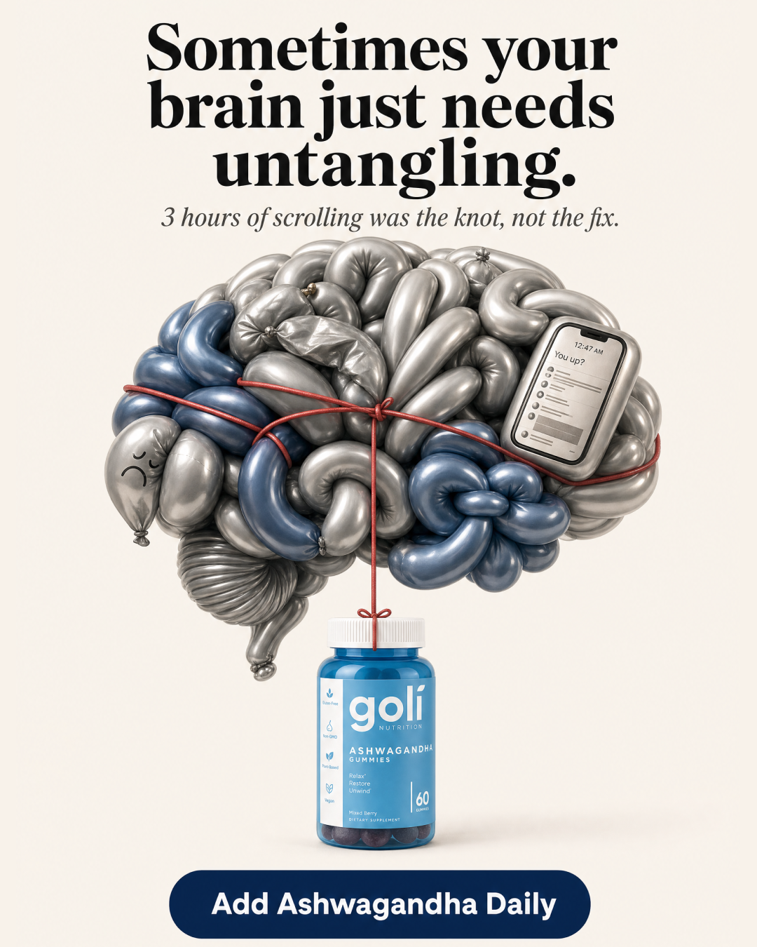 Goli Facebook ad: You Don't Have a Scrolling Problem