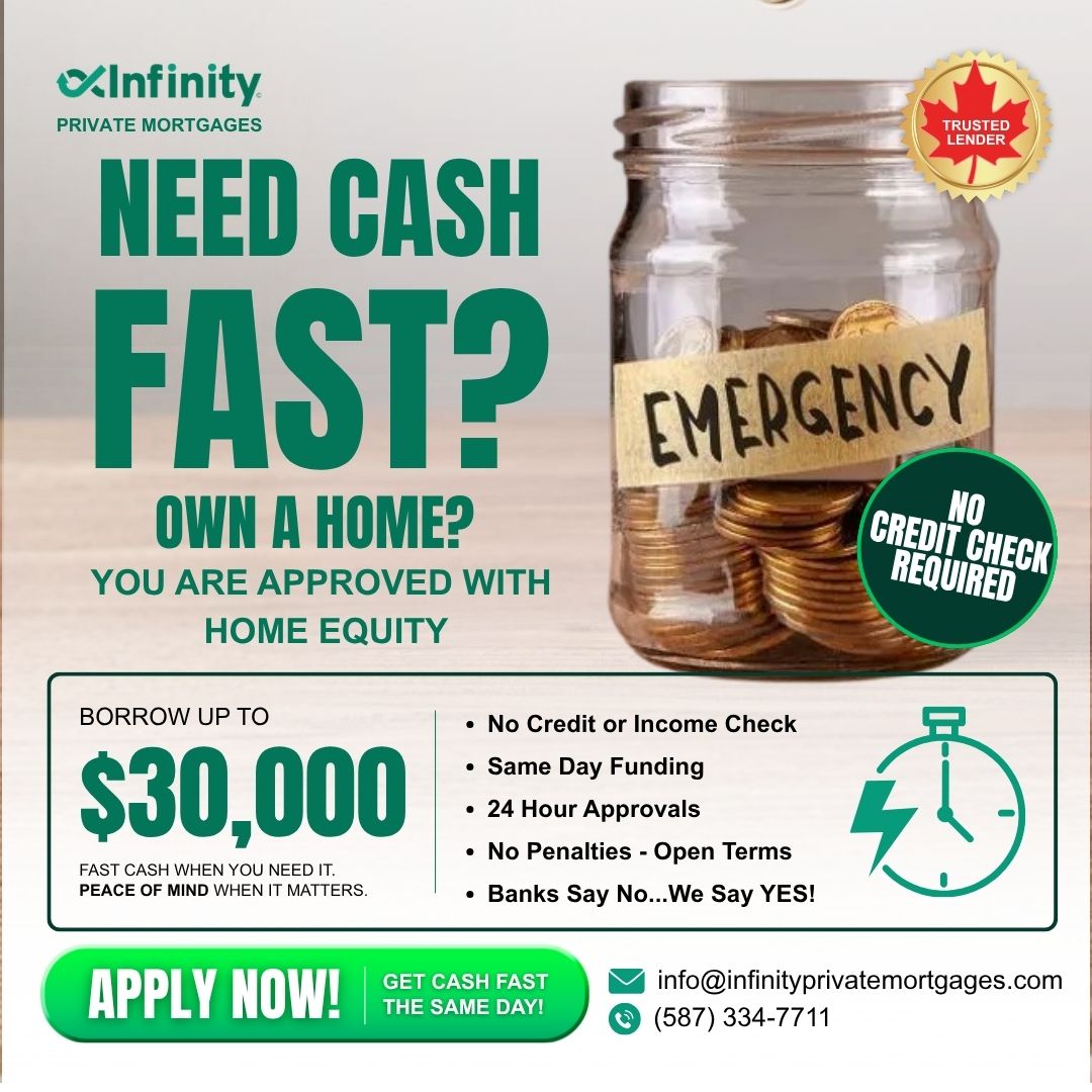 Infinity Private Mortgages Facebook ad