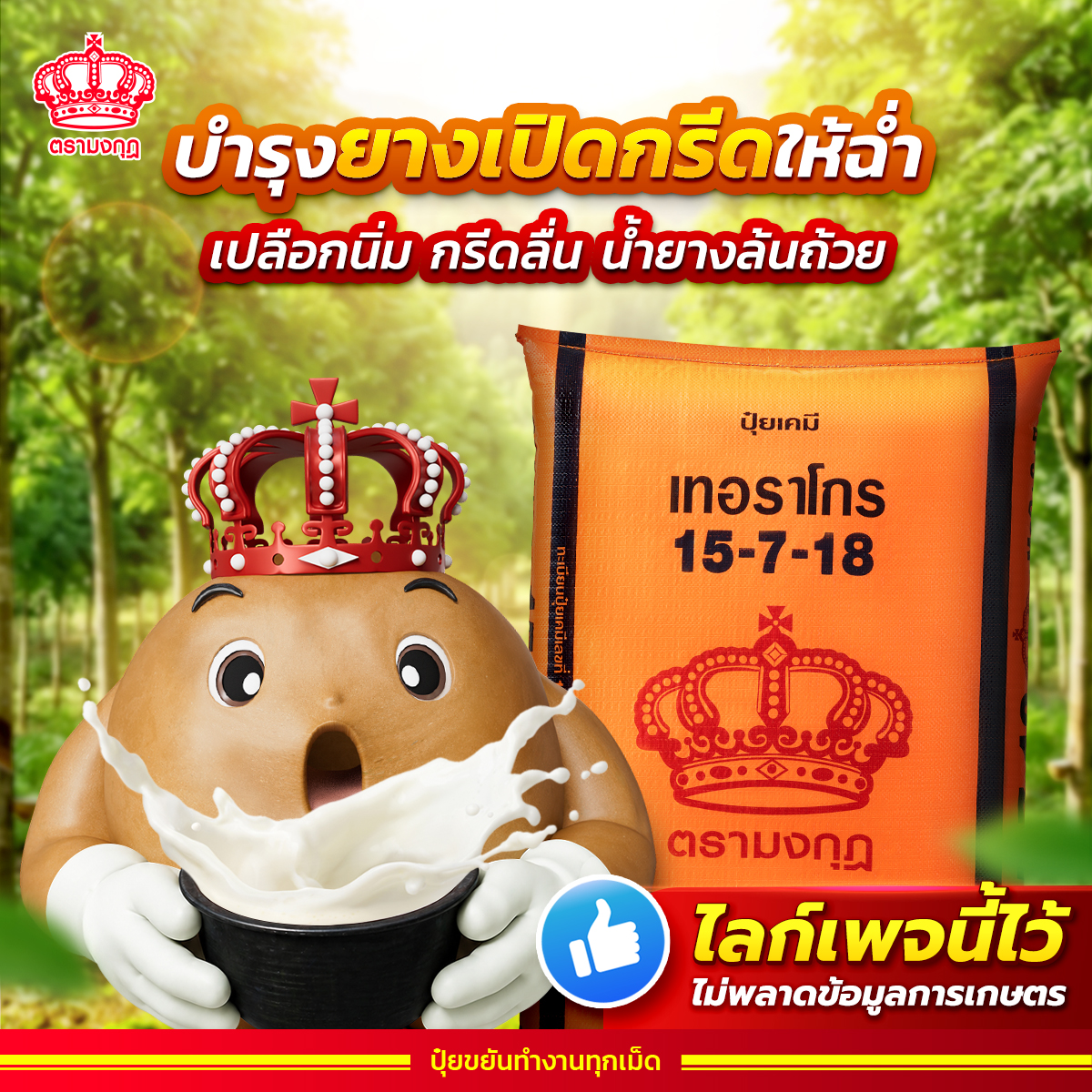 ปุ๋ยตรามงกุฎ Facebook ad