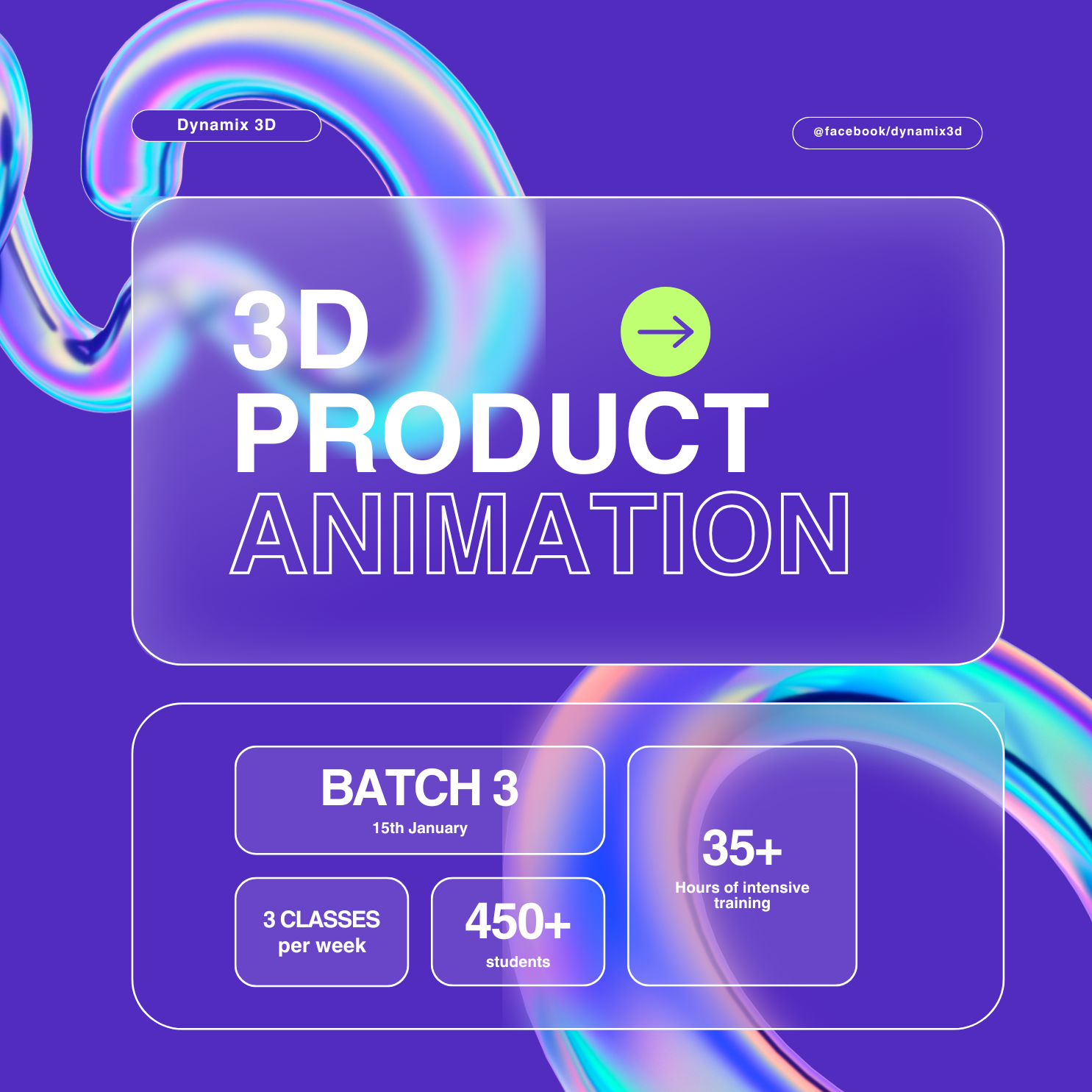 Dynamix 3D Facebook ad: Love 3D Animation?