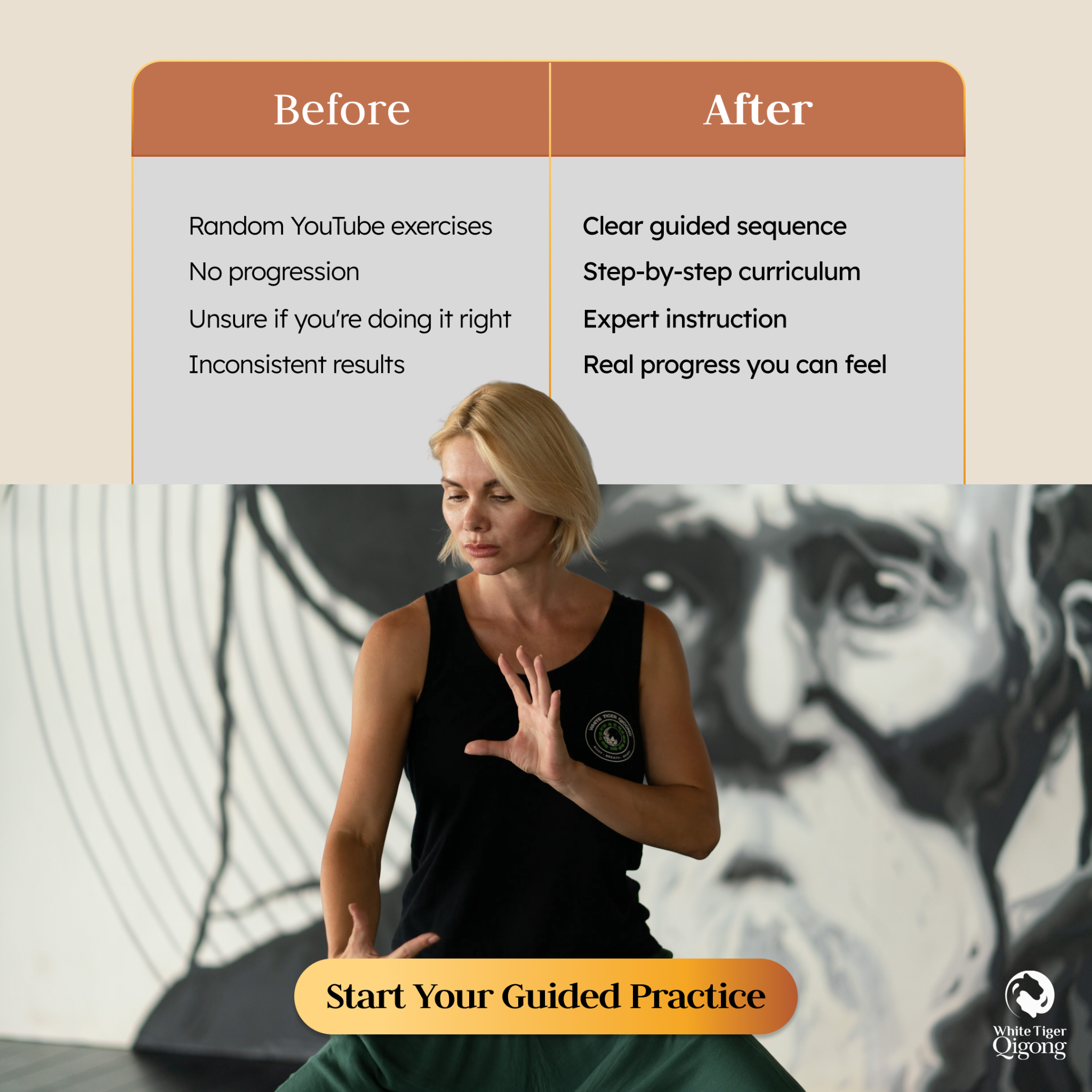 White Tiger Qigong Facebook ad