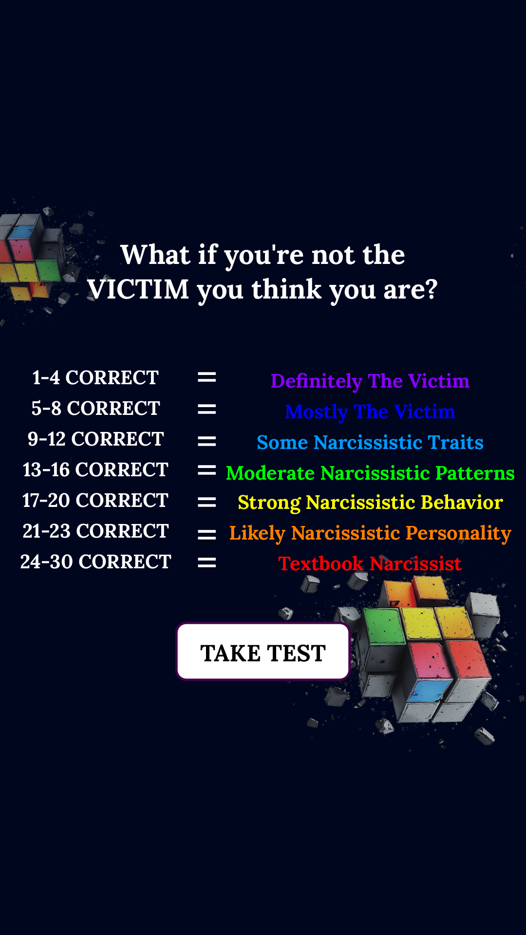 Personality Type Facebook ad