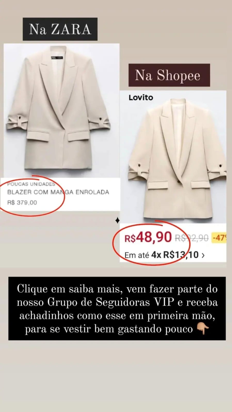Mulher Estilosa - Tendências Facebook ad from Jul 13, 2025